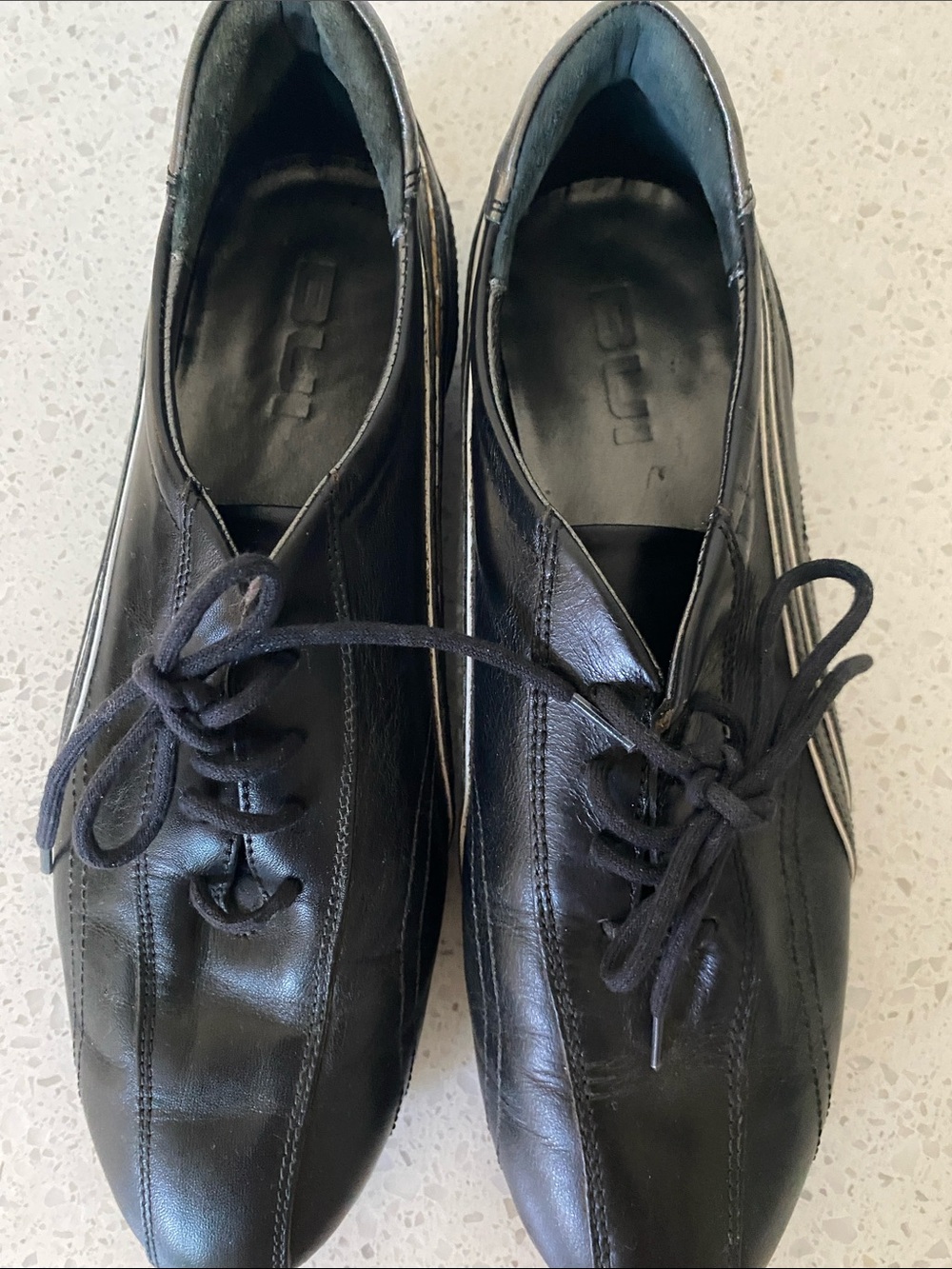 BUI Black women Leather Lace-Up Shoes